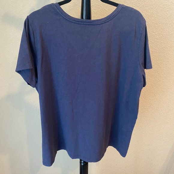 SALE: EDDIE BAUER  Blue Tee Shirt  XXXL - Picture 2 of 5